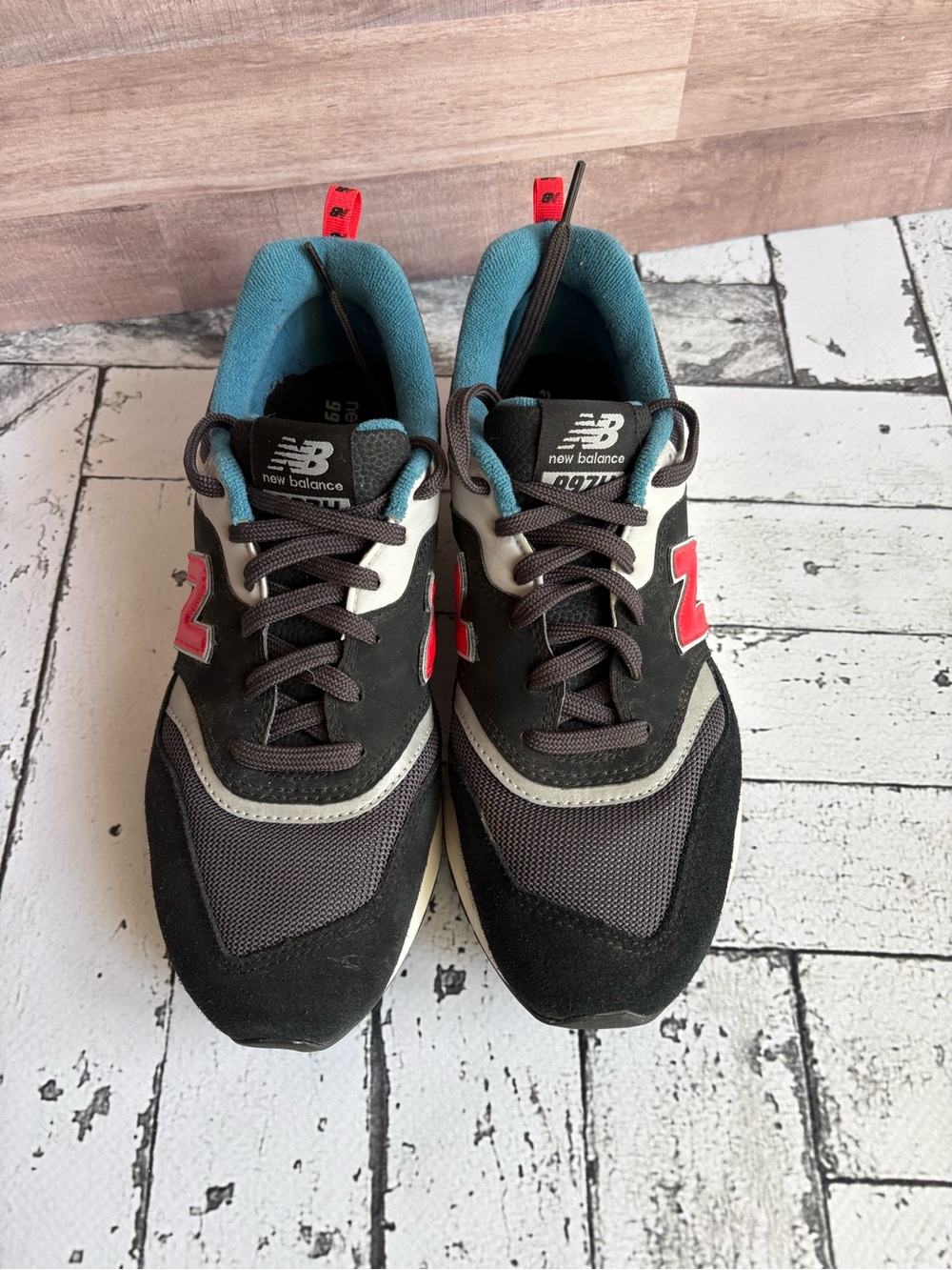 New Balance 997H Black Teal Red CM997HXS Men’s Size 9